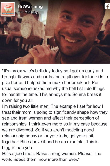 A divorced dad raising his sons right