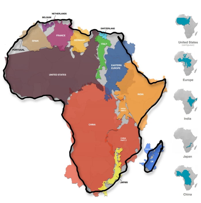 Africa is enormous!