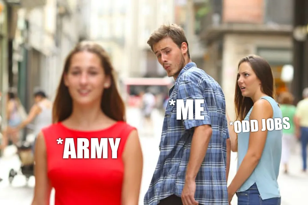 Army vs other jobs