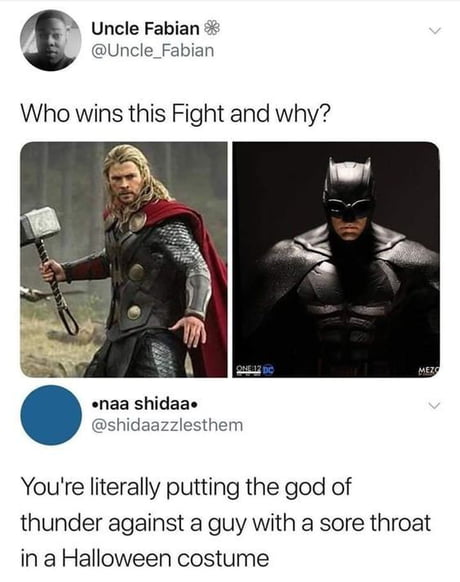 At least the new Batman doesn't have a sore throat...