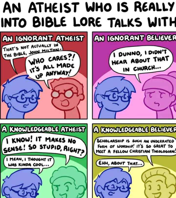 Atheist who is in bible lol