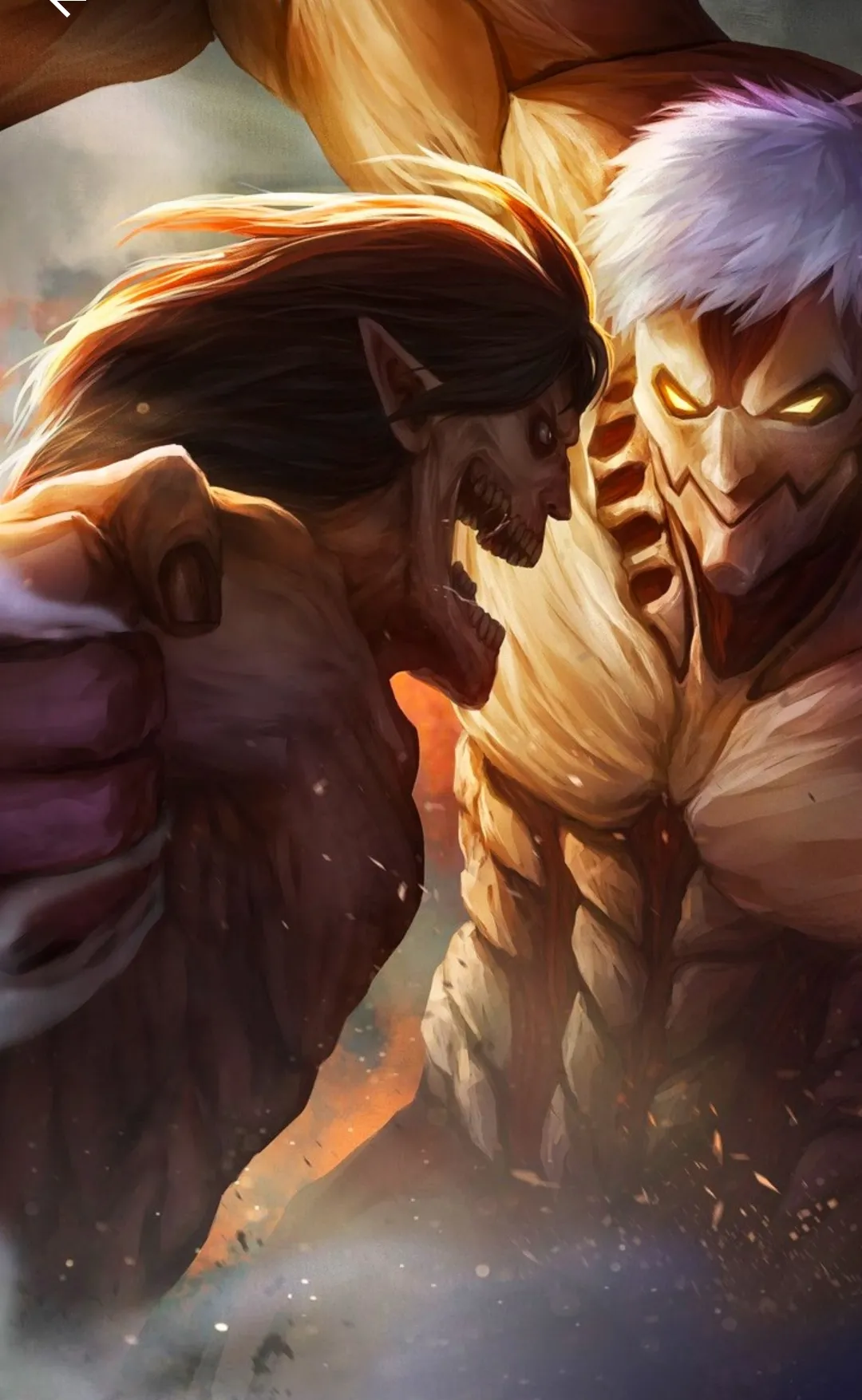 Attack Titan vs armored Titan