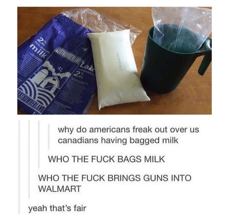 Bagged milk is normal