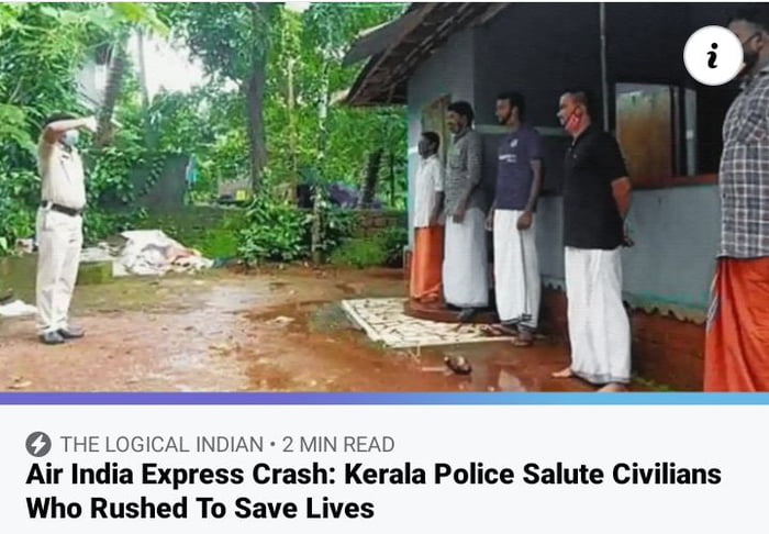 Beautiful gesture from the Indian Police....