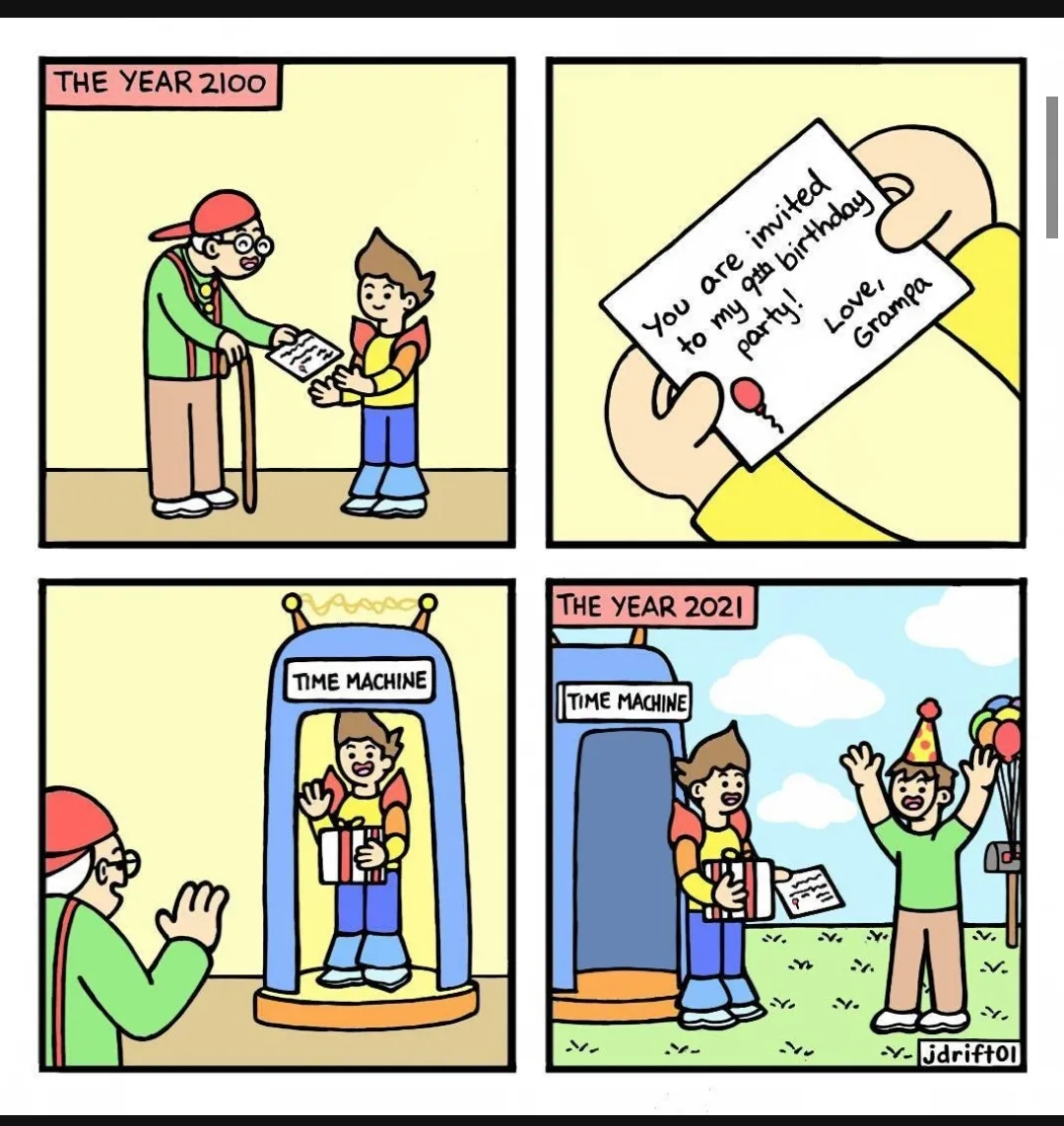 Belated happy birthday with grandpa