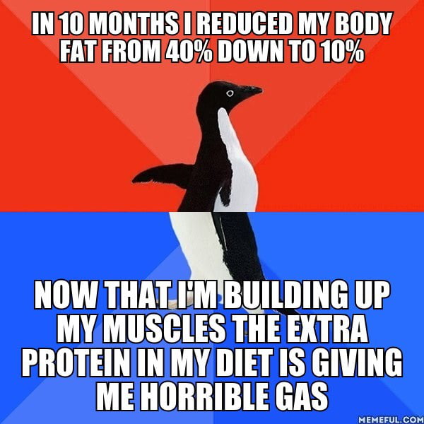 But now I can do 10 push ups without collapsing. Baby steps I guess