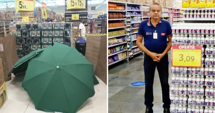Carrefour Brazil Covers Dead Worker With Umbrellas For Hours So It Can Stay Open