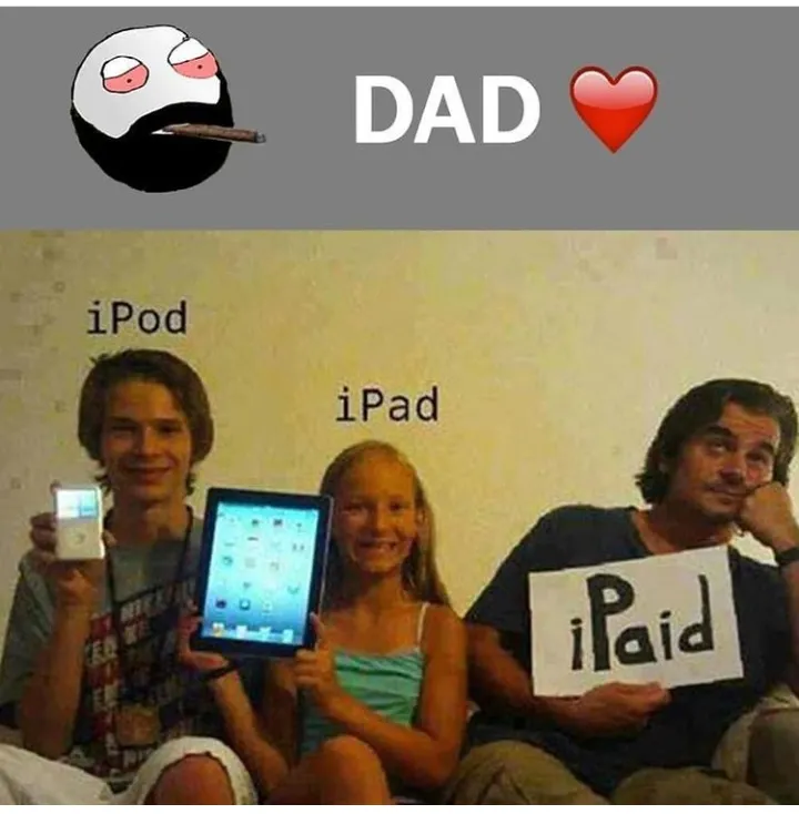 Dad paid.....