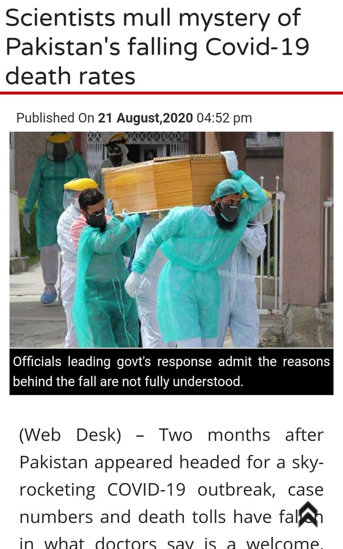 Did China covertly gave Pakistan a vaccine? How come when things are getting worst in neighboring India and basically the whole world, no lockdowns, no SOPs, everything open there