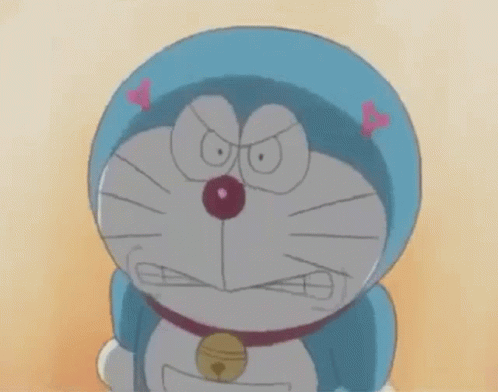 Doremon Angry face.