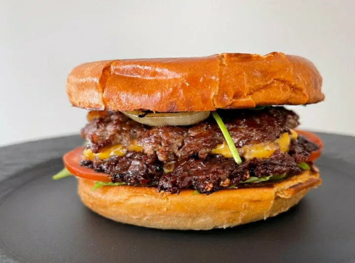 Double cheese smash burger