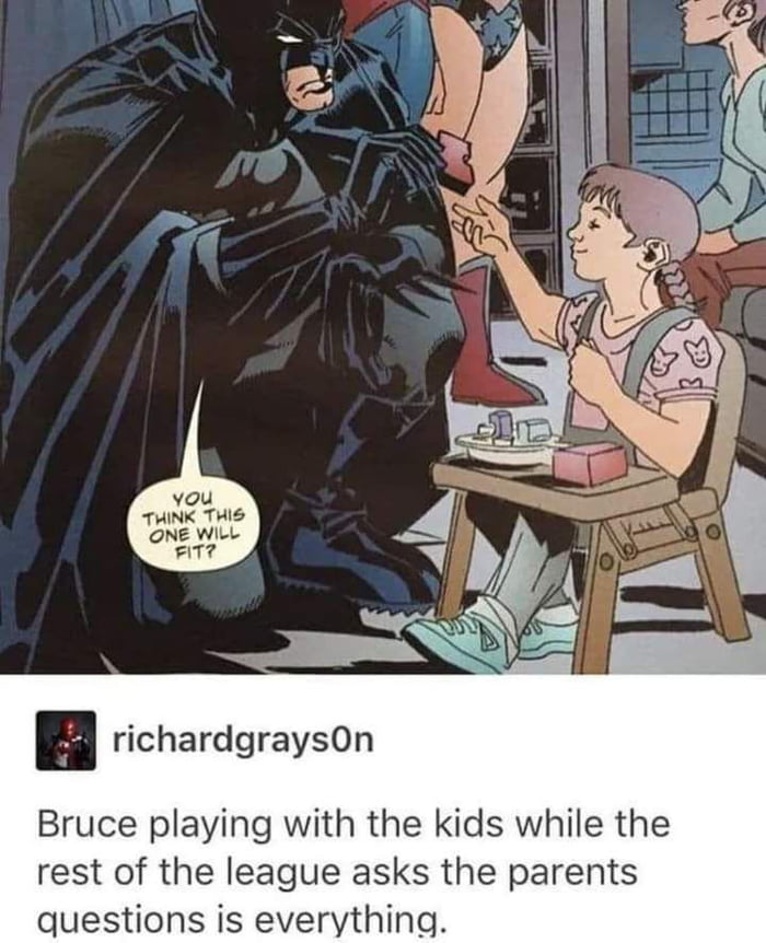 Expected this from Smallville but it seems Batsy also has a soft spot for kids