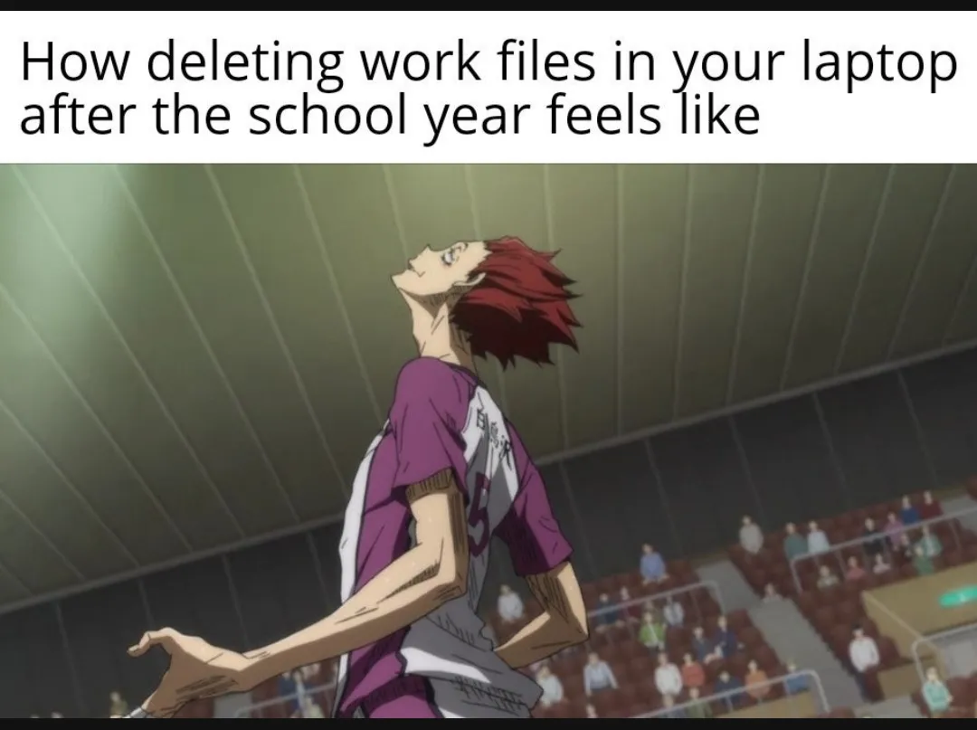 Files go bye bye (haikyuu)