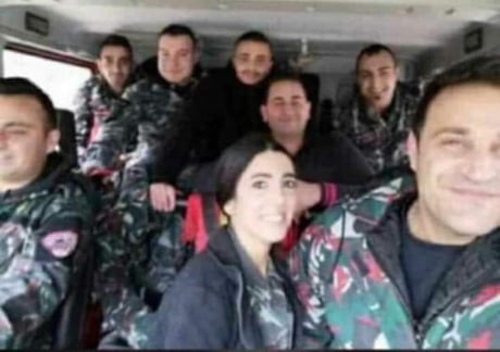 Fire squad who were trying to put off first fire of Beirut explosion. 2nd explosion got them all. Bodies not yet found. RIP