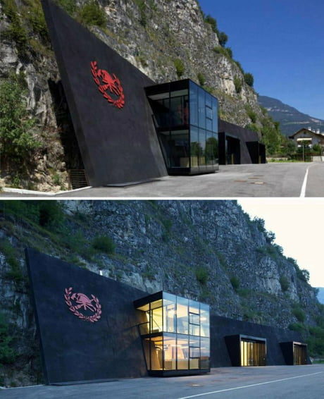 Fire station in Italy looks like a villain hideout! "Looks like"