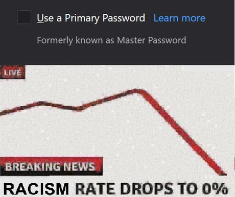 Firefox 80.0 renames the master password