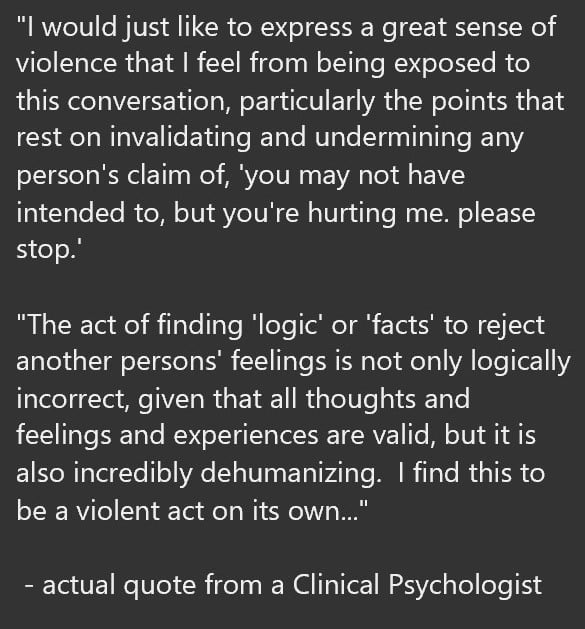 From a recent debate within the Society for the Scientific Study of Sexuality (SSSS)