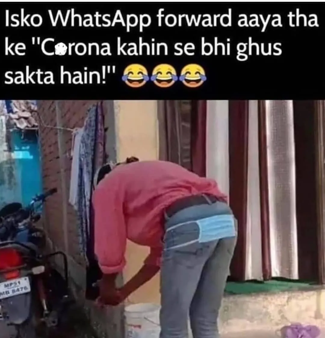 Gaand m mask kaun pehenta h bro🙄