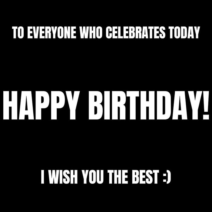 Happy birthday to you!