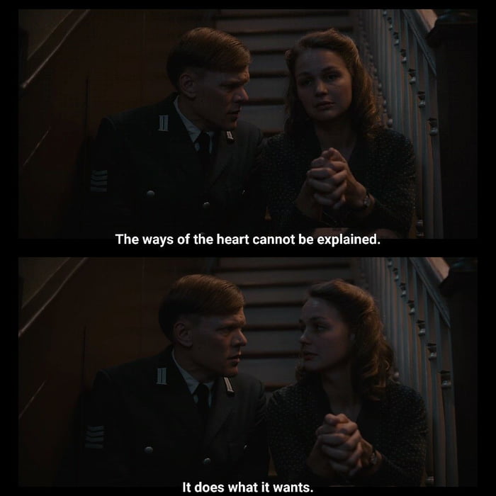 Her : why do u like me I am ugly Him :