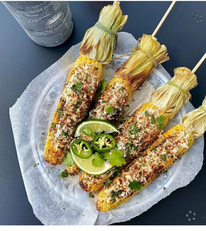 Homemade elote