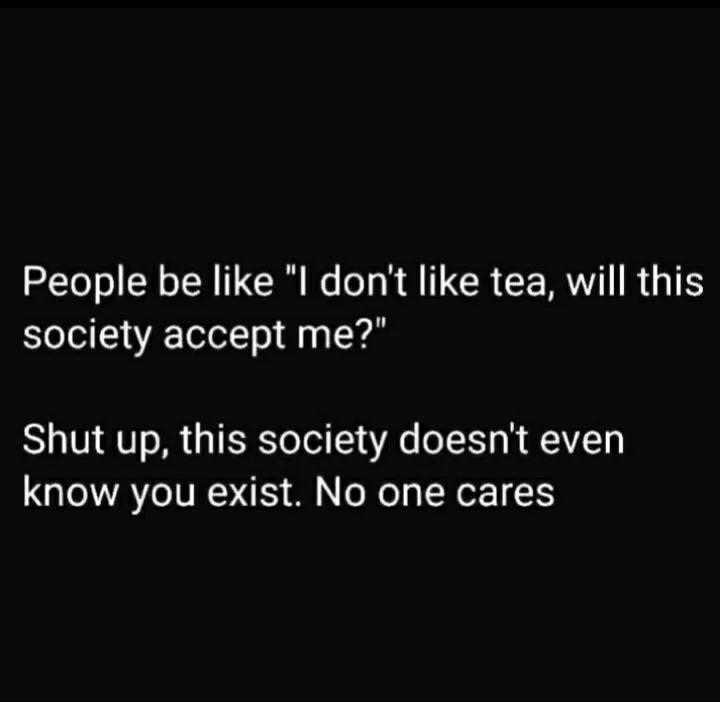 Honestly like noone cares!