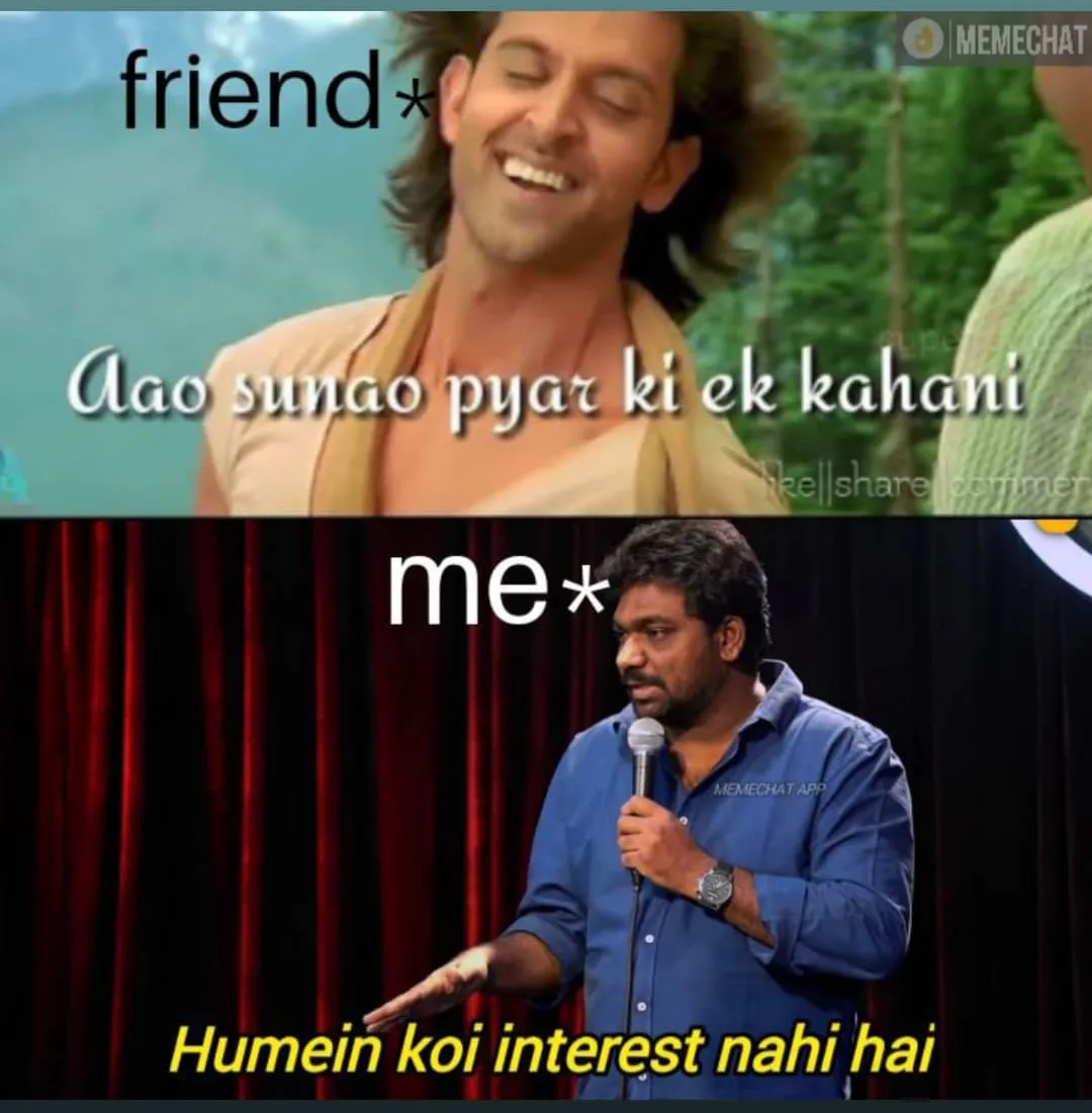 Humein koi interest nahi hai