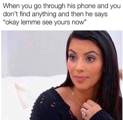 I got to open her phone later, turns out she's actually the one texting other dudes.. feels bad man