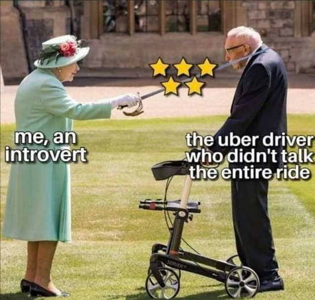 I just realised how much I avoid ubers because of fear of small talk