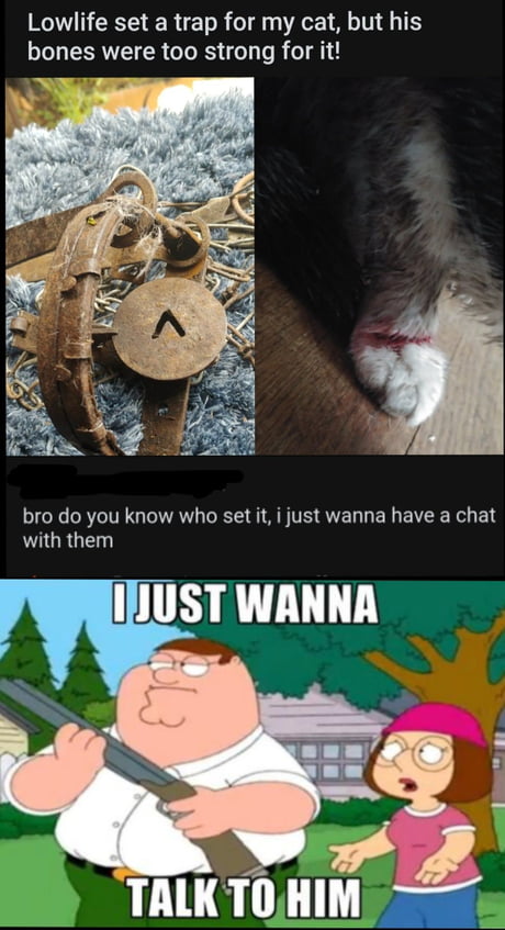 I just wanna talk to him