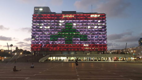 Israel has active fire front with Lebanon. After the Beirut catastrophe Israel sent humanitarian aid and light Tel Aviv in Lebanon flag! maybe one day we will have peace :)