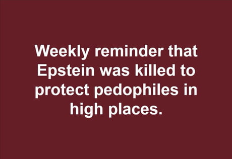 It's monday my dudes and here's your weekly reminder: