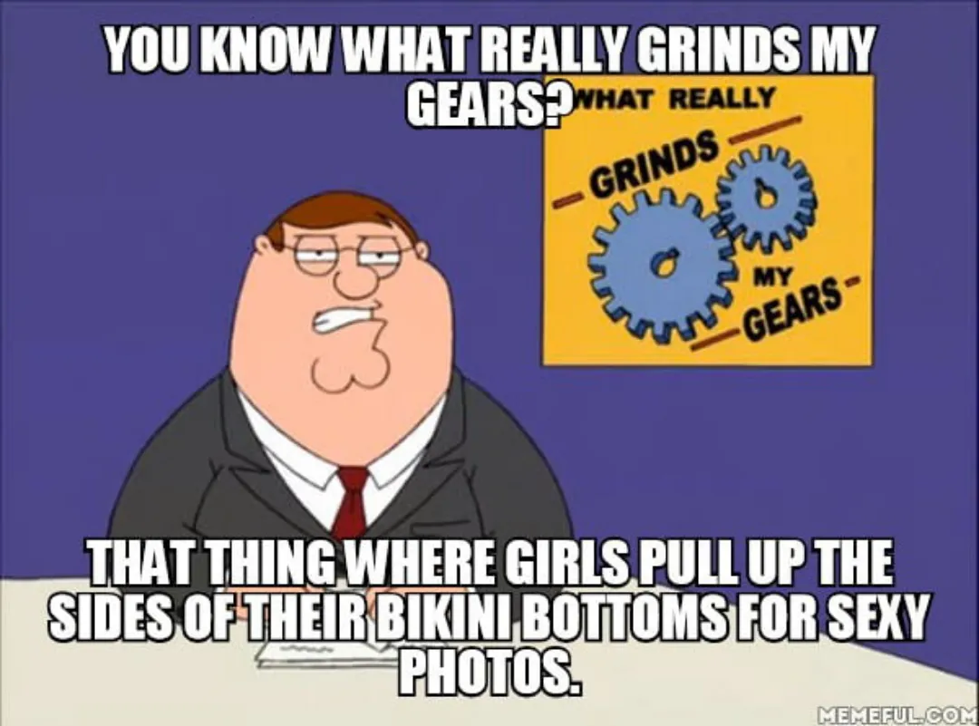 It's not natural, looks a lot better when it isn't pushed up the snatch like a v