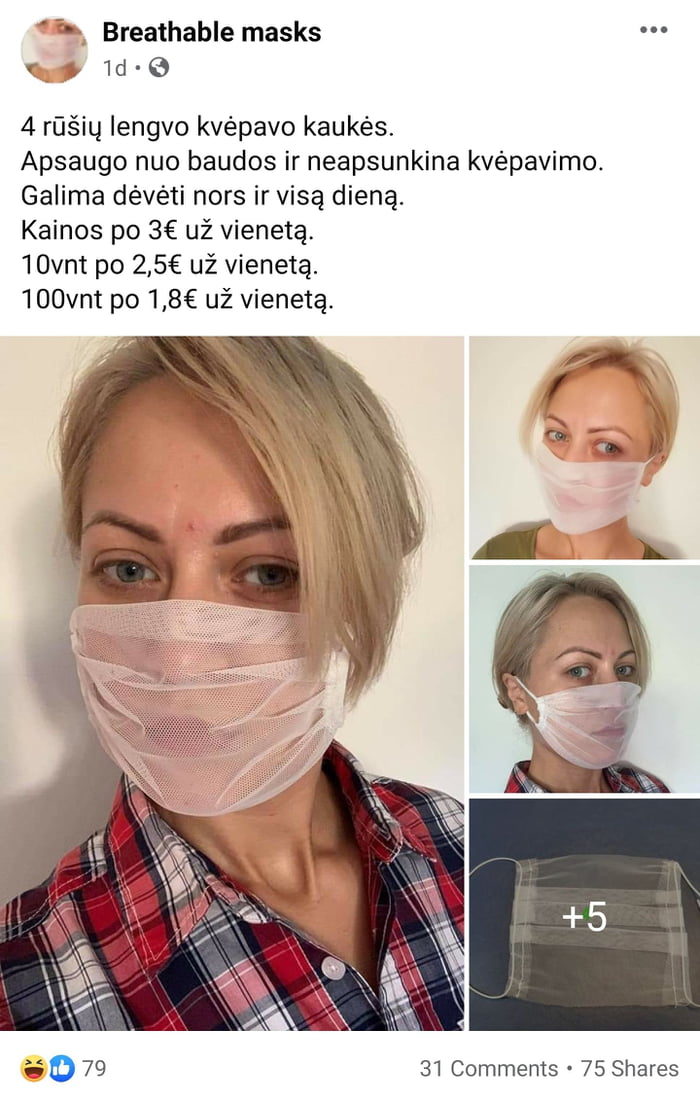Karen strikes with "breathable" masks...