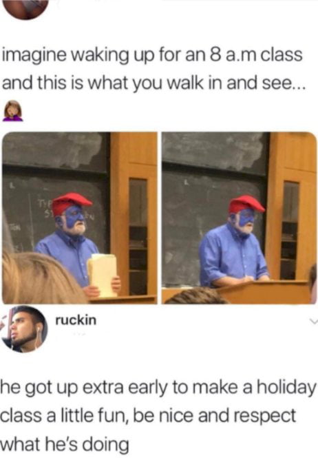 Mad respect for teachers putting this much effort