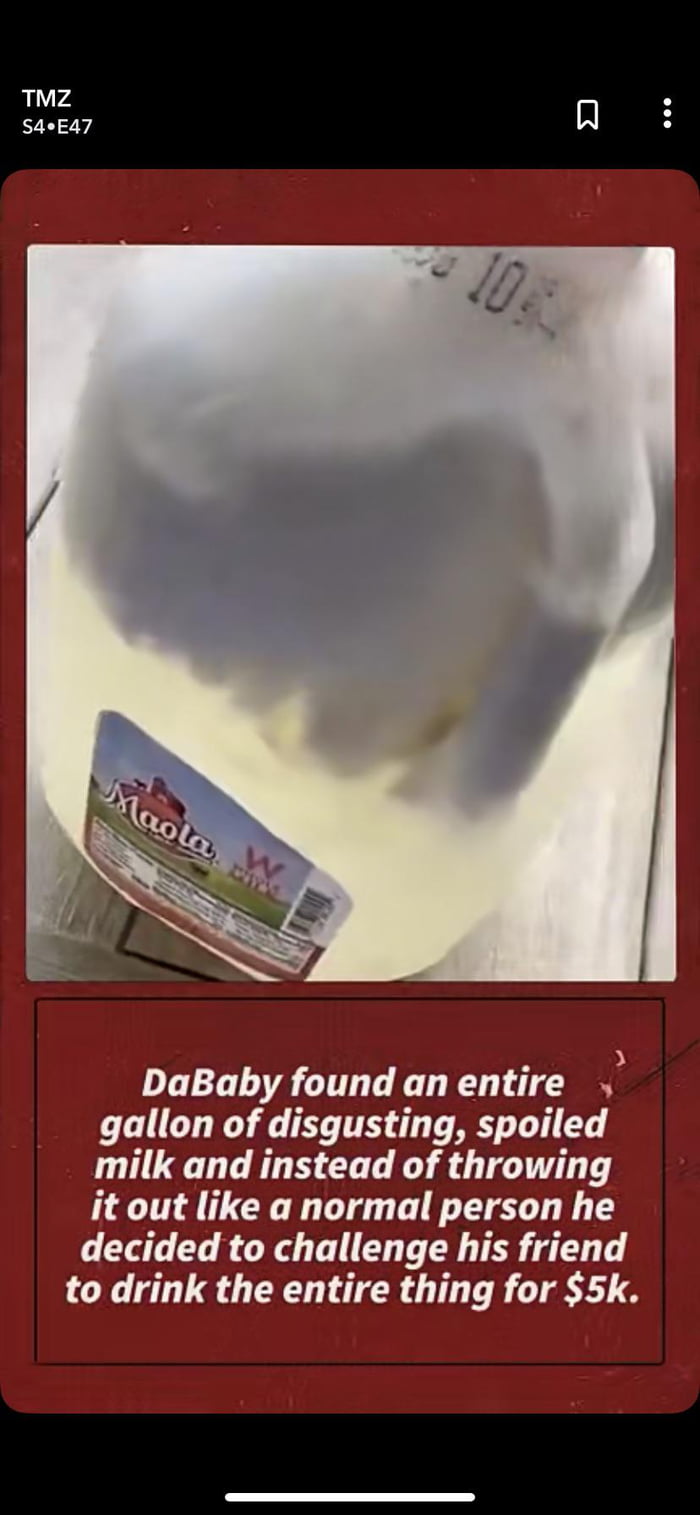 Making your &ldquo;friend&rdquo; drink a gallon of spoiled milk for money seems like a pretty shit thing to do