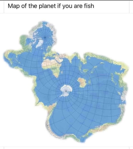 Map of the planet if you are a fish!