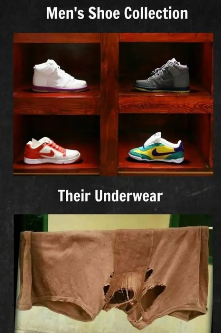 Men shoes and men underwear