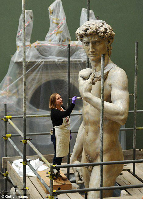 Michelangelo's David actual size