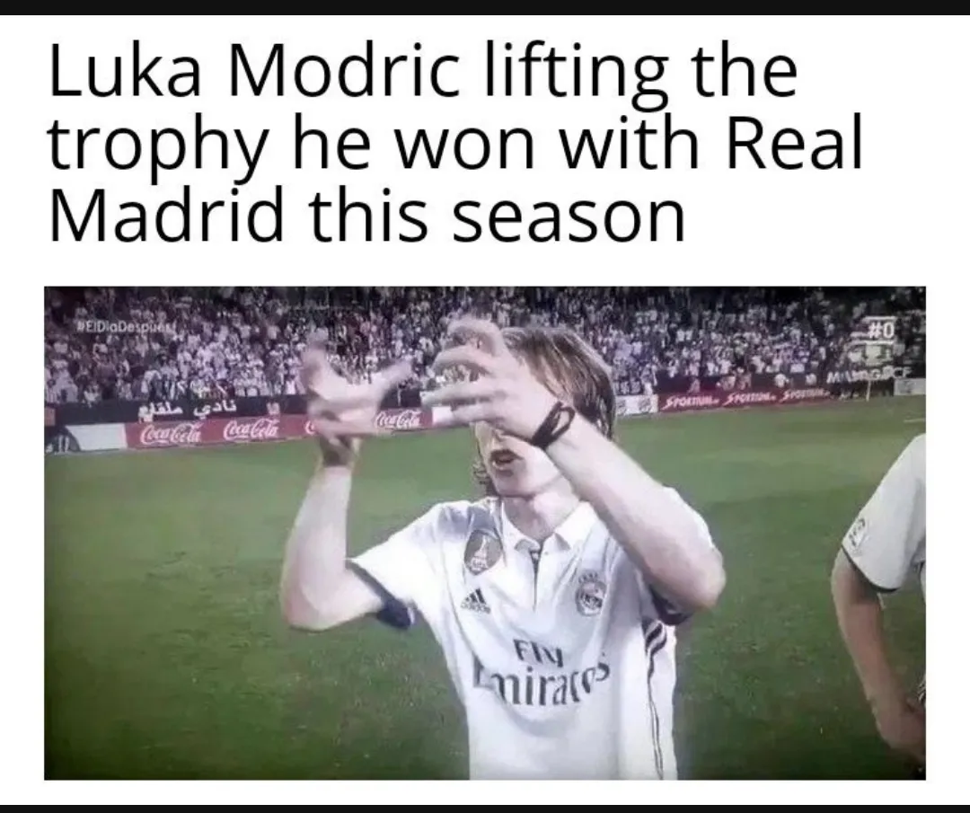 Modric lifting it