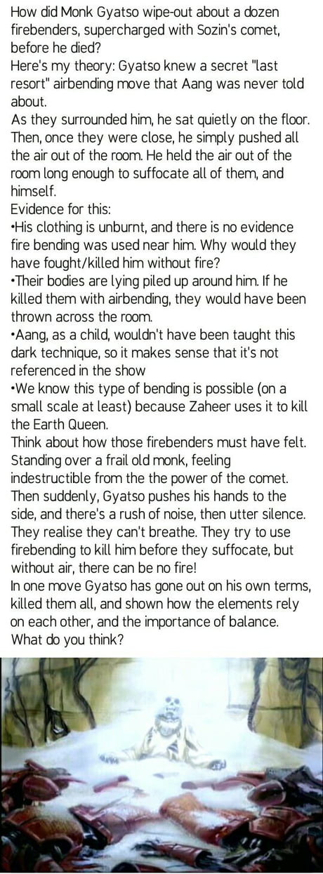 Monk Gyatso's secret technique.