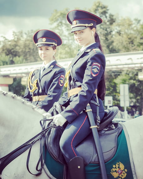 Mounted Russian Police Officer