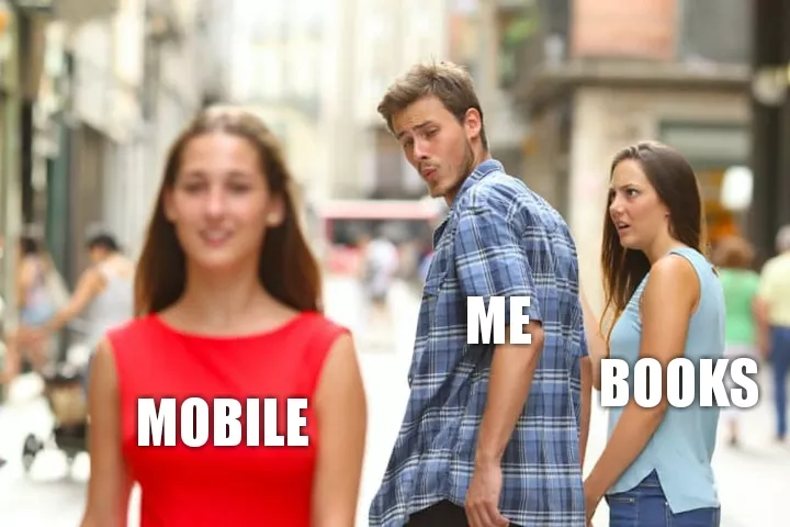 My attention towards books