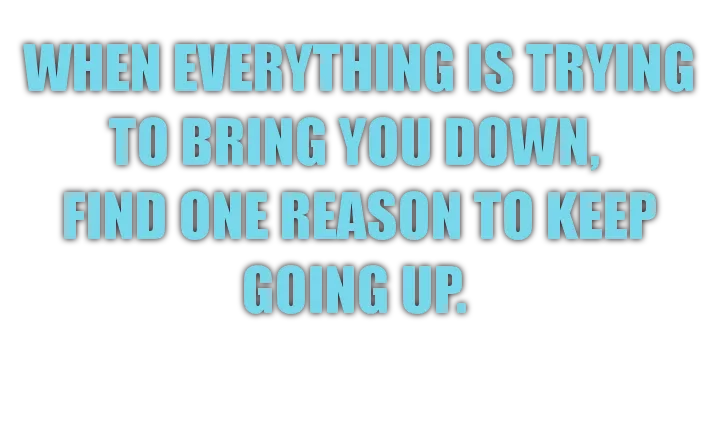 Never give up