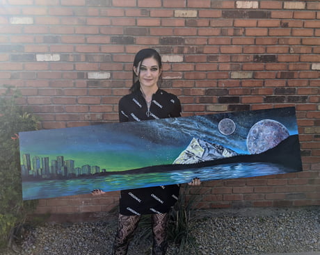 Painted a broken chicken coop wall, just wanted to share!