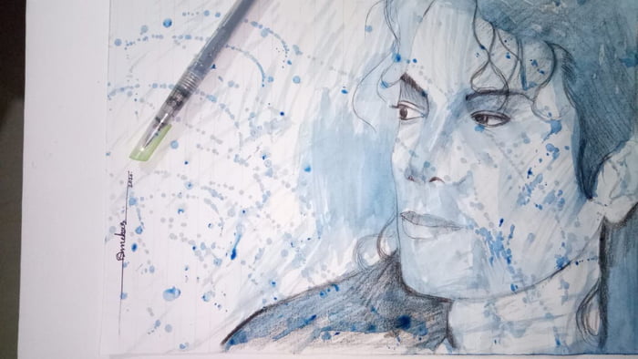 Painting monochrome of mj