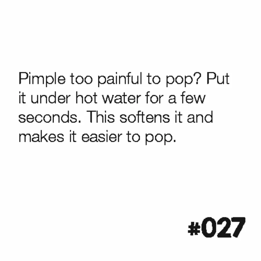 Pimple popping