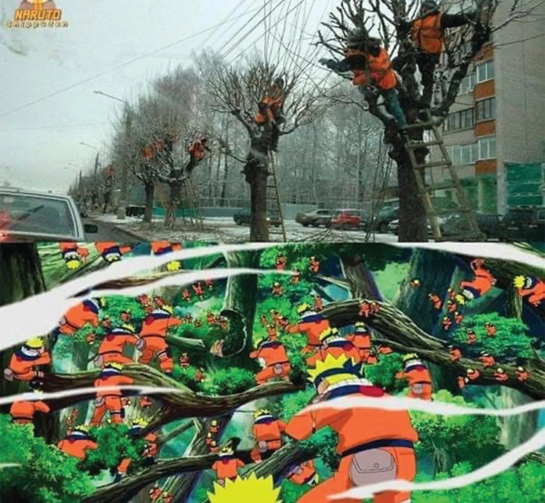 Real time shdow clone jutsu🤣