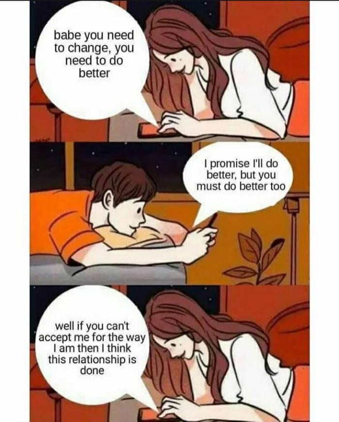 Reality of relationships.