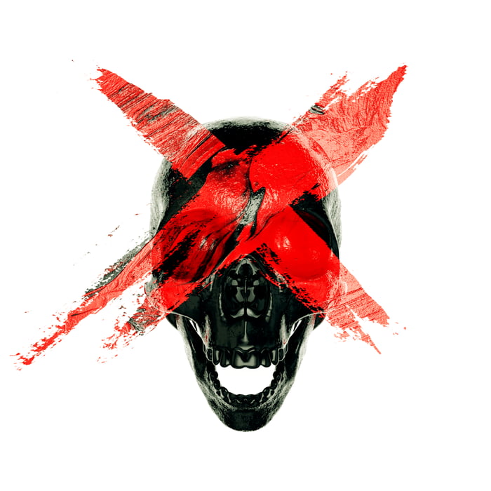 Red X, done in Cinema 4d and Octane